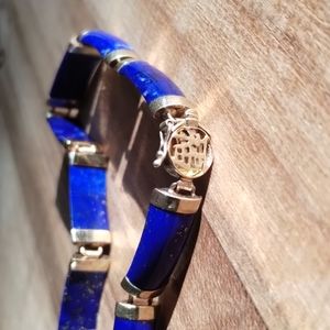 14k Lapis BLESSED Bracelet 8.8 gms